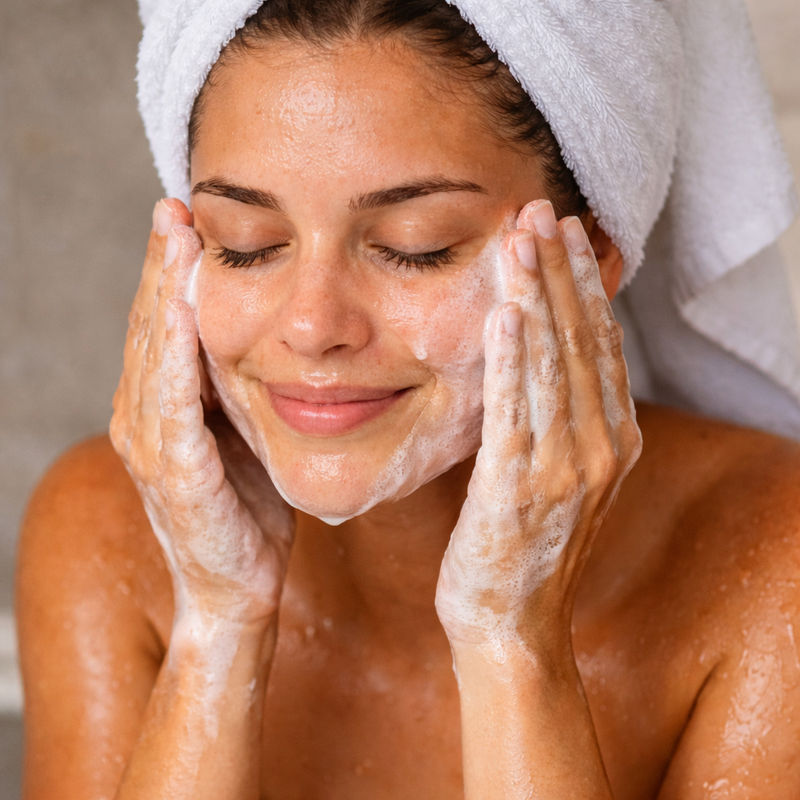 Schritt 2: Aufschäumen & reinigen