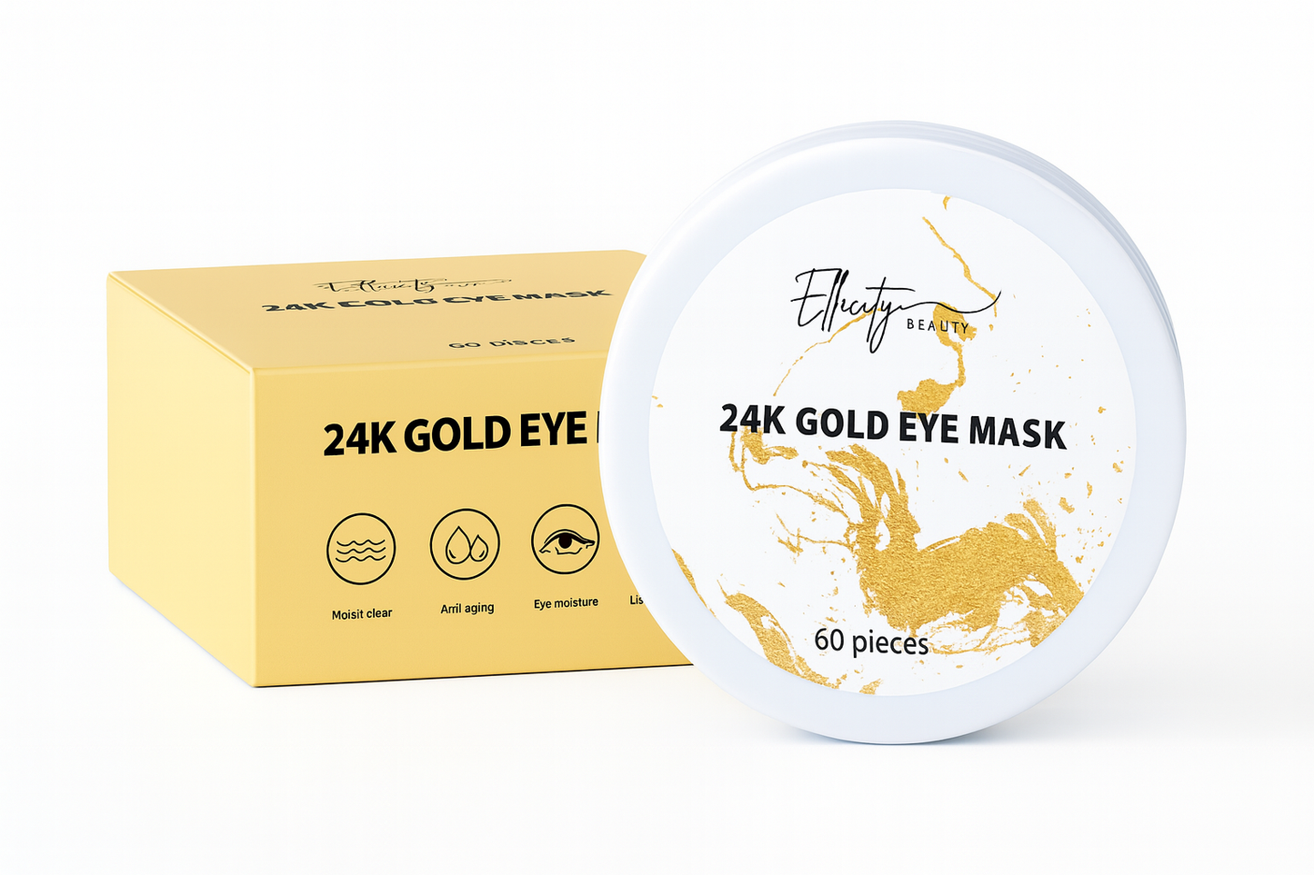 24K Gold Eye Mask I 60 Stück